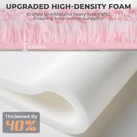 OPPODREAM 4x6 Pink Rugs for Bedroom, Ultra-Soft Fluffy Area Rugs for Living Room, 4 x 6 Shag Carpet for Nursery, Kids, Girl, Boy, Baby, Plush, Fuzzy, Shaggy, Cute Home Decor - Image 7