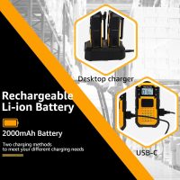 Retevis RB48 Waterproof Walkie Talkies with Earpiece, 2 Meters Fallproof, VOX, 2000 mAh, Dual PTT, Vibration Call, Portable FRS Two-Way Radios Long Range, for Jobsite(4 Pack) - Image 5