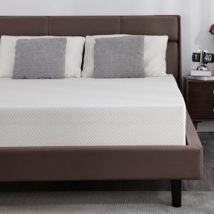 King Size Mattress Extra Firm 8 Inch with Tencel Cover,Premier Cool Green Tea/Gel Memory Foam Mattresses for Kid/Adult,Dual Side Medium Firm/Extra Firm-Mattress for Back Pain,CertiPUR-US,80'' x 76''