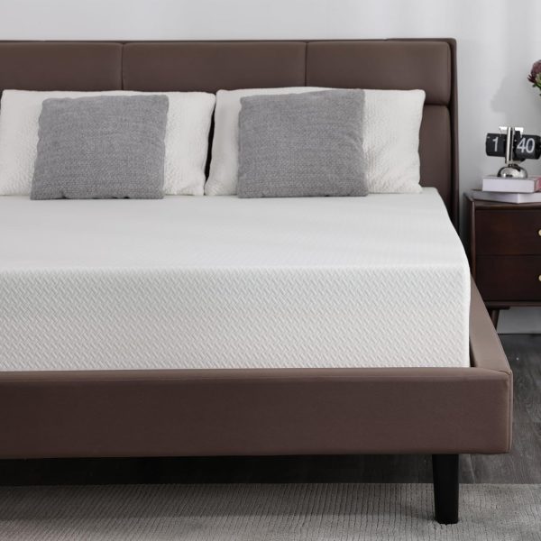 King Size Mattress Extra Firm 8 Inch with Tencel Cover,Premier Cool Green Tea/Gel Memory Foam Mattresses for Kid/Adult,Dual Side Medium Firm/Extra Firm-Mattress for Back Pain,CertiPUR-US,80'' x 76''
