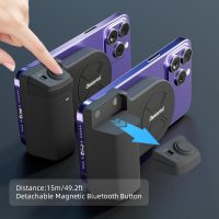 Magnetic Camera Grip for iPhone Magsafe Phone Video Shooting Handle Bluetooth Bracket Shift Cam Progrip Smartphone Photography with Tripod for iPhone 16 15 14 13 12 11 Pro Max Vlog Video - Image 5