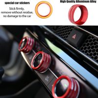 CKE Compatible with Honda Civic Accord CR-V HR-V 2026 2025 2024 2023 Accessories Car Center Console Cover AC Knob Engine Start Cover Rings for 11th Gen Civic -Red - Image 8
