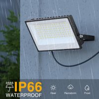Onforu 120W Flood Lights Outdoor, 12000lm Bright LED Work Light with Plug, 6500K Daylight White LED Flood Lighting, IP66 Waterproof Security Yard Lights for Yard Garage Stadium 2 Pack - Image 5