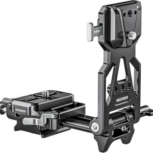 NEEWER V Mount Battery Plate with Arca Type Quick Release Plate, Foldable V Lock Mounting Adapter for NEEWER PS099E, Compatible with Camera Cage Video Rig Accessories DJI RS4 RS3 Gimbal, PS015 PRO