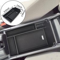 Center Console Organizer Tray Compatible with HRV 2023 2024 2025 Interior Accessories，HR-V EX/EX-L/LX/SE/Sport/Touring Insert Armsert Storage Box (Black) - Image 2