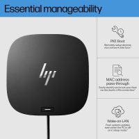 HP USB-C Dock G5-11-in-1 Adapter for Both USB-C and Thunderbolt-Enabled Laptops, PCs, & Notebooks - Single Cable for Charging, Networking, or Data Transfers - Great for Secure & Remote Management - Image 4