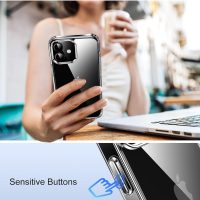 HOOMIL Case for iPhone 12 and iPhone 12 Pro 6.1-Inch, Non-Yellowing, Drop Protection, Anti-Scratch Transparent Hard Back Phone Cover - Crystal Clear - Image 8