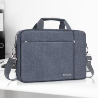 Ferkurn Laptop Case Sleeve 15.6 16 Inch Laptop Bag for Women Men Compatible with HP Envy Pavilion/Dell Inspiron XPS/Lenovo/Acer, Shoulder Strap Carrying Briefcase Computer Messenger Bag Case, Grey - Image 6