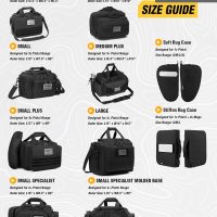 Gun Case Bag Small | Tactical 2-Pistol Bag Handgun Duffle Bag w/Lockable Zipper for Shooting Range Hunting Sports | US Flag Patch + MOLLE Pouch + Universal Holster Included - Image 6