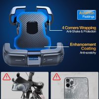 Motorcycle Phone Mount Holder, [150mph Wind Anti-Shake][7.2inch Big Phone Friendly] Bike Phone Holder, Motorcycle Handlebar Cell Phone Clamp, Compatible with iPhone 16 Pro Max, Black - Image 4