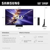 SAMSUNG 55-Inch Class OLED S90F 4K Smart TV (2025 Model) NQ4 AI Gen3 Processor, 4K AI Upscaling Pro, OLED HDR +, Motion Xcelerator 144Hz, Samsung Vision AI, Alexa Built-in - Image 2