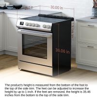 RRE303TS Electric Range Oven with Timer and AirFry Infrared Stove Burners, True Convection, Easy Reach Racks, 30", Stainless Steel - Image 5