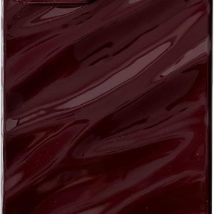 Caseative for iPhone 14 Case,Water Ripple Pattern Curly Wave Shape Soft Phone Case (Wine Red)