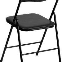 Flash Furniture Madison 5-Piece Folding Card Table and Chairs Set, Portable Event Table and Chairs Set, Black - Image 5