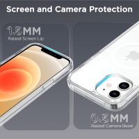 CACOE Magnetic Case for iPhone 12 & iPhone 12 Pro 6.1 inch-Compatible with MagSafe & Magnetic Car Phone Mount,Not Yellowing Anti-Scratch (Clear) - Image 6