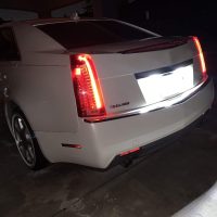 iJDMTOY OEM-Fit 3W Full LED License Plate Light Kit Compatible With 2008-2010 Cadillac CTS CTS-V Sedan, Powered by 18-SMD Xenon White LED Diodes - Image 4