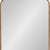 Kate and Laurel Arendahl Traditional Arch Mirror, 24 x 36, Antique Gold, Baroque Inspired Wall Decor - Image 6