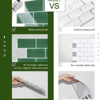 STICKGOO 10-Sheet Peel and Stick Subway Tile, Stick on Tiles Backsplash for Kitchen & Bathroom(Thicker Design) - Image 5
