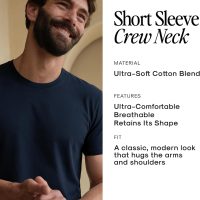 True Classic Mens T-Shirts – Short Sleeve Crew Neck T Shirts for Man, Cotton Blend Plain Novelty Men's T-Shirts - Image 8