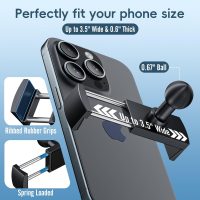 Kaishengyuan Metal Vent Phone Mount Compatible with 2015-2020 Ford F-150, 2017-2021 Super Duty & 2018-2021 Expedition, Car Solid Phone Holder Cellphone Cradles Bracket Stand for All Smartphone - Image 3