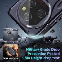 OUKITEL WP39 Rugged Phone 5G, 24GB+256GB Cell Phone, 6.6" FHD+ Android 14 Phones, 11000mAh Battery Rugged Smartphone Unlocked, 64MP Camera, 15MM Ultra Thin/Dimensity 6100+/Dual SIM/T-Mobile - Image 6