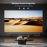 Mini Projector with WiFi and Bluetooth, 4K 1080P Portable Projector, 18000 Lumens Outdoor Movie Projector Support Electric Focus & Auto Vertical Keystone, Smart Video Projectors for Phone/PC/TV Stick - Image 5