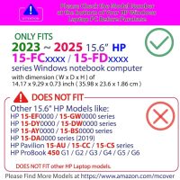 mCover Case Compatible ONLY for 2023-2025 15.6-inch HP Laptop 15-FCxxxx / 15-FDxxxx Series Windows Notebook PC (NOT Fitting Any Other HP Laptop Models) - Clear - Image 3