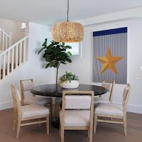 Farmhouse Boho Chandelier, 5-Light with Water Hyacinth Lampshade, for Dining Room, Kitchen Island, Bedroom, Living Room - Image 7