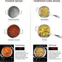 Duxtop Built-in Induction Cooktop, Portable Countertop Burner, Sensor Touch Induction Burner, 170-Minute Timer, Safety Lock, 1800W BT-200T1/8600BI - Image 6