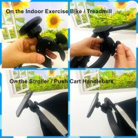 Magnetic Cell Phone Holder Mount for Indoor Exercise Bike Compatible with Peloton,Treadmill, Elliptical,Gym Equipment,Golf Push Cart,Stroller,Compatible with MagSafe iPhone Smartphones - Image 6