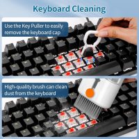 Keyboard Cleaner Laptop Cleaning Kit - All in One Computer Tech Cleaning Brush, Multi-Function Pc Accessories with Airpod Cleaning Kit, Electronic Laptop Screen Cleaner for MacBook, iPhone, Gaming - Image 4