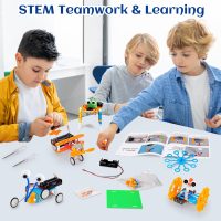STEM Robotics Kit 6 Set Science Experiments Project Activities Toys for Kids 6-8 8-12 Engineering Building Electronic Motor Robot Kid Craft Boy Girl 5+ 6 7 8 9 10 12 Year Old Gift Summer Outdoor Toy - Image 4