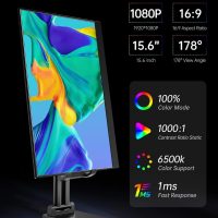 VILVA Portable-Monitor-for-Laptop - 15.6'' 1080P FHD IPS Display USB-C HDMI Portable Monitor for Laptop with Cover and Speakers External Monitor for Laptop/PC/Mac/Phone/Xbox Switch/PS4/ - Image 2