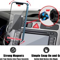 Car Phone Holder, Air Vent Hands Free Adjustable Stand, Auto Cradles Dashboard Mount for Volkswagen Tiguan 2009-2017, Custom Magnetic Navigation Bracket for iPhone, All Smartphone - Image 4