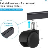 Criss Cross Home Office Swivel Chair Base – Durable, Steady and Easy Installation – Perfect for Criss Cross and Cross Legged Chairs with Replacement Casters (Black,Base+Wheel) - Image 3