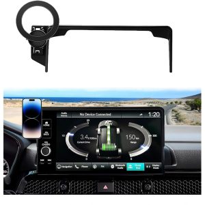 Car Phone Holder for Honda CR-V 2023 2024 2025 2026 & HR-V 2023 2024 2025 2026 Accessories, Compatible MagSafe, 360° Rotation, Super Strong Magnetic Attraction(for 9/7 inch Screen only)