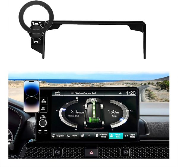 Car Phone Holder for Honda CR-V 2023 2024 2025 2026 & HR-V 2023 2024 2025 2026 Accessories, Compatible MagSafe, 360° Rotation, Super Strong Magnetic Attraction(for 9/7 inch Screen only)