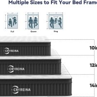Queen Mattress, 12 Inch Queen Hybrid Mattress in a Box, Upgrade Individually Pocket Springs, Medium Firm, Pressure Relief, Breathable Comfort and Durable, CertiPUR-US Certified - Image 6
