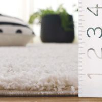 SAFAVIEH Area Rug 8x10 - Arizona Shag Collection - Large - Ivory & Beige, Moroccan Design, Non-Shedding & Easy Cleaning, Ultra Plush Thick Pile, Ideal for Living Room, Bedroom, Dining Space (ASG741A) - Image 4