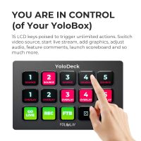 YoloLiv YoloDeck, Studio Controller Keyboard, 15 Customizable LCD Keys, Trigger Actions on YoloBox Extreme/YoloBox Ultra/YoloBox Pro - Image 4