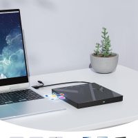 7 in 1 External Blu Ray Drive, External Blueray/DVD Drive for PC with SD/TF Port Blu Ray Burner, Support 100G Disc R/W for PC External Blu Ray Drive for Windows Linux MacOS Laptop Desktop - Image 5
