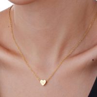 Initial Pendant A-Z Necklace Personalized Stainless Steel Jewelry Women's Simple Adjustable Chain - Image 5