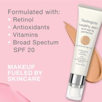Neutrogena Retinol Treatment & Tinted Facial Moisturizer, Healthy Skin Anti-Aging Perfector, Broad Spectrum SPF 20 Sunscreen & Titanium Dioxide, Blendable Sheer Coverage, 30 Light to Neutral, 1 fl. Oz - Image 3