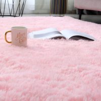 Shag Area Rugs for Bedroom Living Room,4X6 Ultra Soft Fluffy Area Rugs for Dorm, Indoor Carpet Nursery Rugs for Kids Girls Room Home Decor,Pink - Image 4