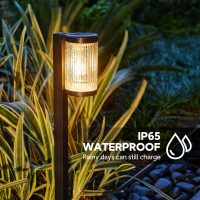 Solar Pathway Lights Outdoor, 6 Pack Upgraded Outdoor Solar Lights for Outside Super Bright Up to 12Hrs, IP65 Waterproof Solar Garden Lights for Yard Path Walkway Decor Landscape Lighting - Image 4