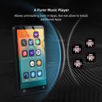 MP3 Player with Bluetooth and WiFi,MP3 Player with Spotify,Spotify Kids,Audible,Pandora,Amazon Music,4" Music Player MP4 Up to 1TB(80GB,Black) - Image 7
