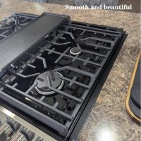 Stove gap filler with stove gap covers, Gap filler for stove and counter, dishwasher air gap, Oven gap filler retractable Length 13.8" to 27.6", Width 0.79",2Pcs Black - Image 5