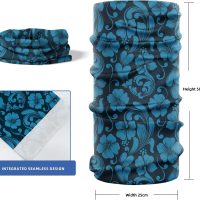 Floral Pattern Cooling Neck Gaiter Face Mask Lightweight Sun Protection Bandana Multifunctional Outdoor Headwear - Image 2