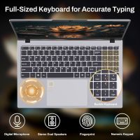 2025 Laptop Computer 15 15.6 inch FHD 1080p Display, Windows 11 Pro with MS Office for Students & Business, 16GB RAM, 1TB SSD, Intel 4-Core N100 (Up to 3.4GHz), Backlit Keyboard, Type-C, Fingerprint - Image 6