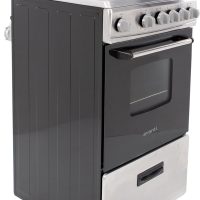 Avanti GR2013CSS Gas Range Oven Compact Freestanding Design, 4 Sealed Burners with Electronic Ignition, 2.1 Cu.Ft. Capacity Features Storage Drawer Broiler and Accessories, 20-Inch, Black - Image 9